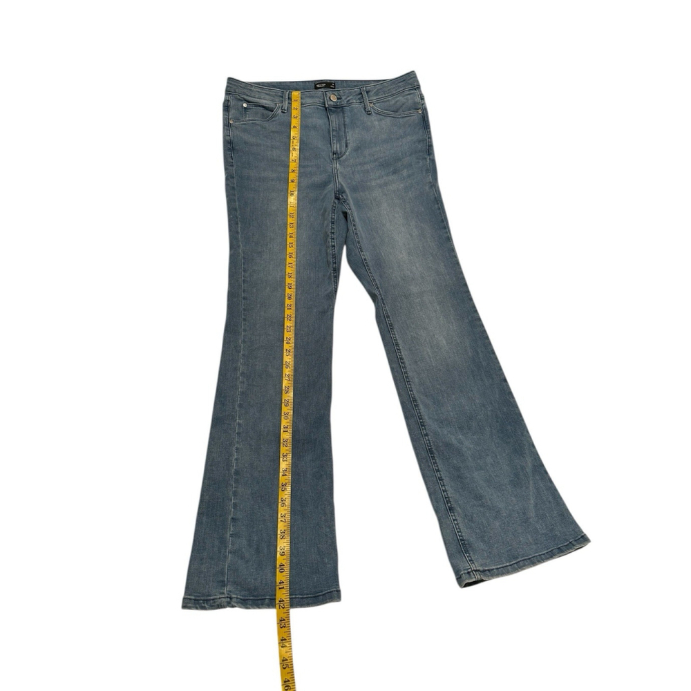Simply Vera Wang Bootcut Denim Jeans Womens 14 35x32.5 (Long) Distressed Blue - Picture 10 of 16